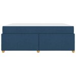 vidaXL Cadre de lit avec matelas Bleu 180 x 200 cm tissu