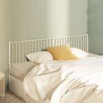 vidaXL Tête de lit de remplacement métal blanc 200 cm