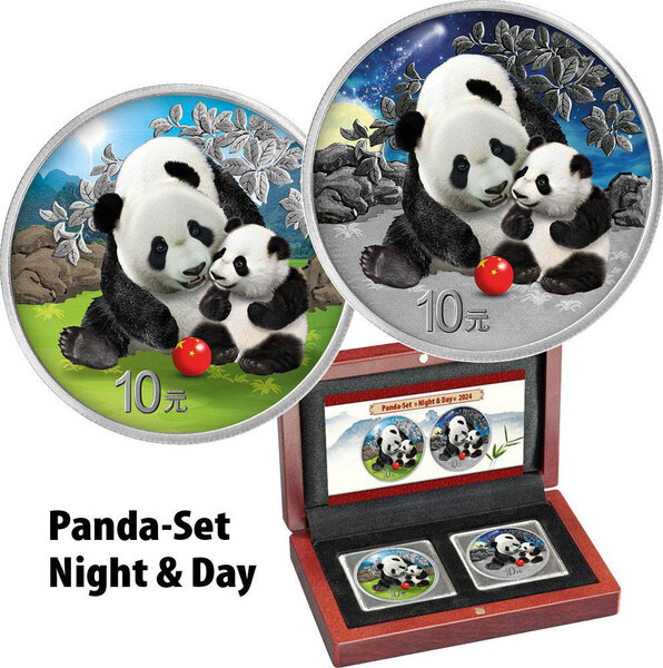 Pièce de monnaie en Argent 10 Yuan g 30 Millésime 2024 CHINA PANDA