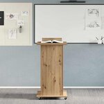 vidaXL Podium chêne artisanal 55 x 55 x 107 cm Bois d'ingénierie