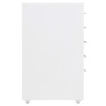 vidaXL Classeur mobile Blanc 28x41x69 cm Métal