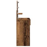 vidaXL Table de Toilette avec tiroir Bois ancien 100 x 40 x 130 cm