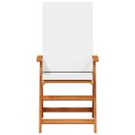 vidaXL Chaise de jardin 4 Pièces Marron 57 x 71.5 x 104cm Teck massif