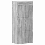 vidaXL Armoire murale de salle de bain avec étagère TULUM Gris Sonoma