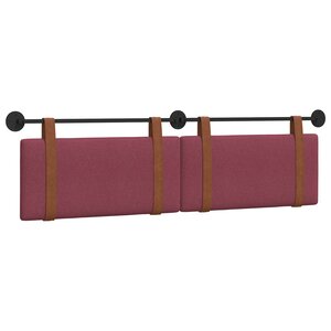 vidaXL Tête de lit suspendue Bordeaux PU antique