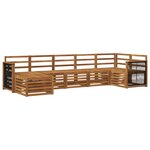 vidaXL Ensemble de canapés d'extérieur 6 pc Naturel