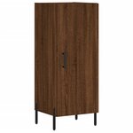 vidaXL Buffet Chêne marron 34 5x34x90 cm Bois d'ingénierie