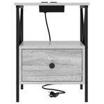 vidaXL Cabinet de chevet 2 Pièces Sonoma gris 41.5 x 40.5 x 55 cm