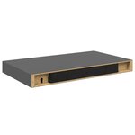 vidaXL Étagère murale flottante Gris brillant 40x23x3 8 cm MDF