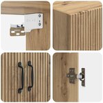 vidaXL Armoire Murale 66 x 34 5 x 90 cm Bois d'ingénierie