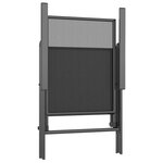vidaXL Ensemble à manger de jardin 9 Pièces anthracite acier