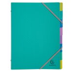 Trieur Polypropylène 3 Rabats Forever Young 8 Compartiments - A4 - Couleurs Assorties - X 8 - Exacompta