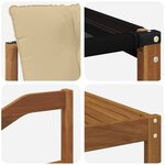 vidaXL Ensemble de canapés d'extérieur 10 Pièces Naturel et Beige