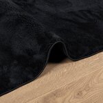 vidaXL Tapis OVIEDO à poils courts noir 140x200 cm