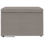 vidaXL Tabouret Taupe 61 x 41 x 40 cm Tissu et bois stratifié
