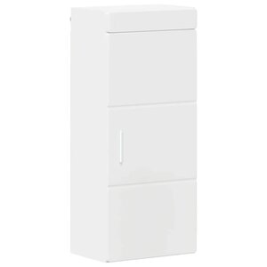 vidaXL Armoire murale de salle de bain TULUM Blanc 37 x 24 5 x 86 cm