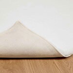 vidaXL Tapis en Fourrure Synthétique de Lapin Olite Blanc 240 x 240 cm
