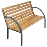 vidaXL Banc de jardin 112 cm Bois de sapin massif