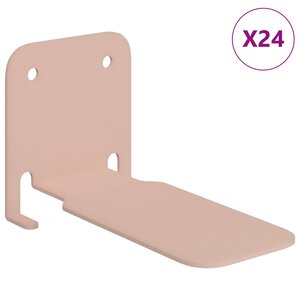 vidaXL Étagère flottante avec étagère 24 Pièces Rose 6 x 10 8 x 6 6 cm