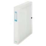 Chemise box plastique oxford 24 x 32 cm - incolore - lot de 8