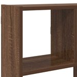 vidaXL Étagère cube murale 12 compartiments chêne marron