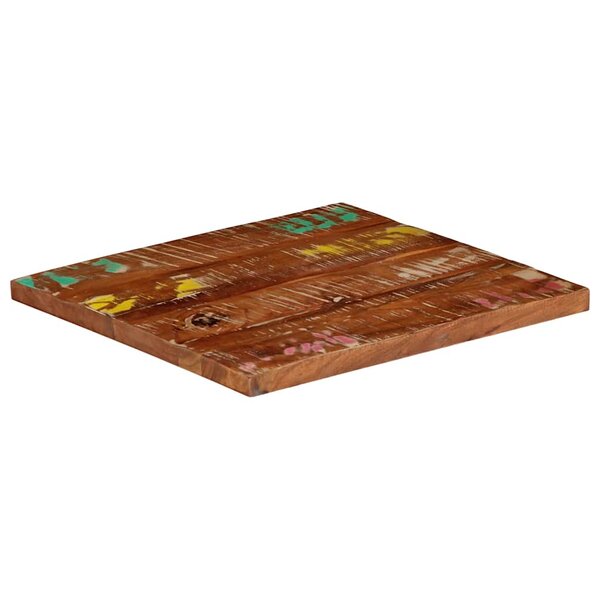 vidaXL Dessus de table 50x50x3 8 cm carré bois massif de récupération