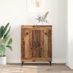 vidaXL Buffet Bois Ancien 69 5 x 34 x 90 cm Bois d'ingénierie et fer