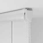 vidaXL Store enrouleur de douche avec cassette largeur du tissu 76 cm