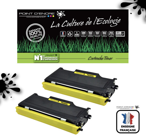 TN2000 - 2 X NOIR - Grande capacité