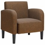 vidaXL Chaise de canapé avec accoudoirs marron 54 cm similicuir