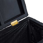 vidaXL Boîte de rangement avec stockage Noir 110 x 35 x 45 cm