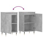 vidaXL Buffets 2 Pièces gris béton 40x35x70 cm bois d'ingénierie