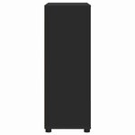 vidaXL Cabinet de salle de bain avec tiroir Noir 72 5 x 36 5 x 100 cm