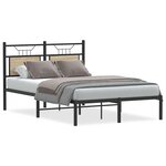 vidaXL Cadre de lit sans matelas chêne sonoma 120x190 cm