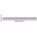 vidaXL Tapis rectangulaire gris 70x1000 cm bambou