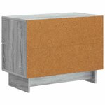 vidaXL Cabinet de chevet avec tiroir Sonoma gris 62 x 34 5 x 47 5 cm