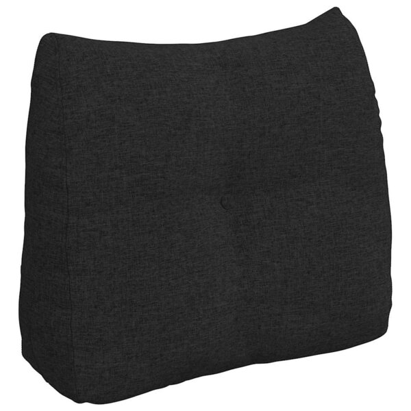 vidaXL Coussin de Dos Noir 60 x 24 x 50 cm tissu