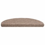 vidaXL Tapis autoadhésifs de marches 5 Pièces Crème 65x21x4 cm Aiguilleté
