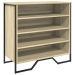 vidaXL Armoire à chaussures chêne sonoma 80x38x78 cm bois d'ingénierie