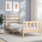 vidaXL Cadre de lit sans matelas 90x190 cm bois de pin massif