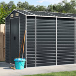 vidaXL Abri de jardin anthracite 191x895x198 cm acier galvanisé