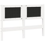vidaXL Tête de lit Autre Blanc 120 cm Bois massif en pin