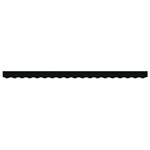 vidaXL Bande d'Auvent pour cadre de 4 m Noir 3.8x0.2 m