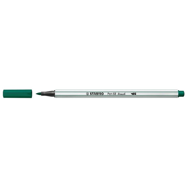 Feutre pen 68 brush pointe pinceau vert pin stabilo