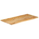 vidaXL Dessus de table à bord vivant 120x60x2 5cm bois massif manguier