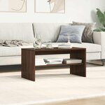 vidaXL Meuble TV chêne marron 80x40x40 cm bois d'ingénierie