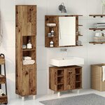 vidaXL Ensemble de meubles salle de bain 3 Pièces bois d'ingénierie