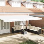 vidaXL Bande de auvent Blanc 5.8 x 0.2 m Toile