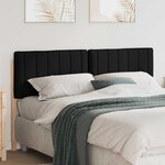 vidaXL Tête de lit capitonnée Marron et Noir 150 cm Pin massif