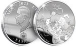 Pièce de monnaie en Argent 25 Dollars g 1000 (1 Kg) Millésime 2023 Disney 100 Magical Years MICKEY MOUSE